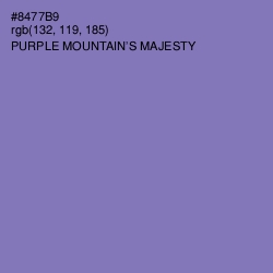 #8477B9 - Purple Mountain's Majesty Color Image